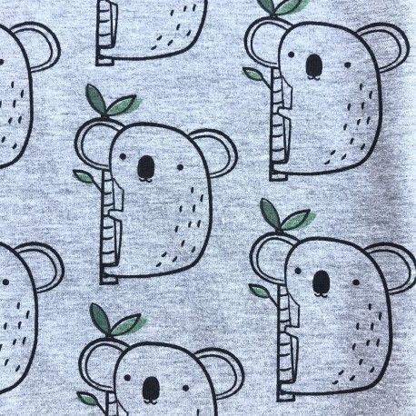 Tela Koalas punto jersey